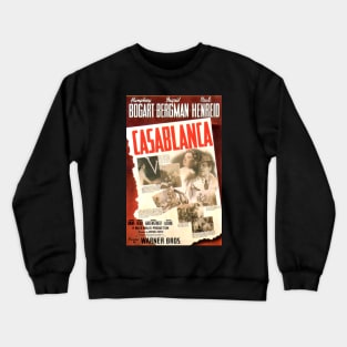 Classic Movie Poster - Casablanca Crewneck Sweatshirt